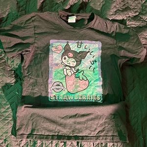 port & company sanrio kuromi black t-shirt